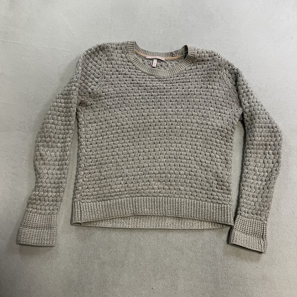 Victoria's Secret Long Sleeve Cable Knit Sweater Women's Size Medium Cotton